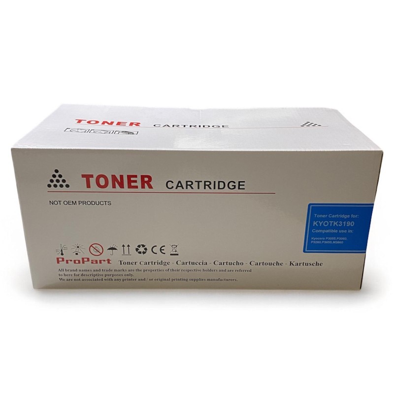 Toner Compatibile TK3190 con Kyocera P 3055, P3060, P3260, P3655, M3860