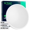 V-TAC VT-8624 PLAFONIERA LED ROTONDA 24W SMD IP44 COLORE BIANCO
