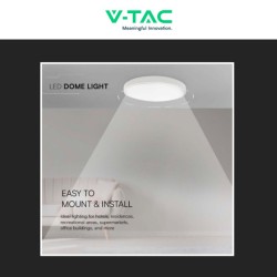 V-TAC VT-8624 PLAFONIERA LED ROTONDA 24W SMD IP44 COLORE BIANCO