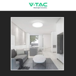 V-TAC VT-8624 PLAFONIERA LED ROTONDA 24W SMD IP44 COLORE BIANCO