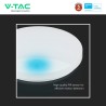 V-TAC PRO VT-81004 PLAFONIERA LED ROTONDA 15W SMD CHIP SAMSUNG SENSORE PIR MOVIMENTO CREPUSCOLARE IP44 COLORE BIANCO