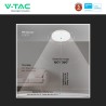 V-TAC PRO VT-81004 PLAFONIERA LED ROTONDA 15W SMD CHIP SAMSUNG SENSORE PIR MOVIMENTO CREPUSCOLARE IP44 COLORE BIANCO