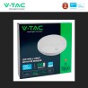 V-TAC PRO VT-81004 PLAFONIERA LED ROTONDA 15W SMD CHIP SAMSUNG SENSORE PIR MOVIMENTO CREPUSCOLARE IP44 COLORE BIANCO