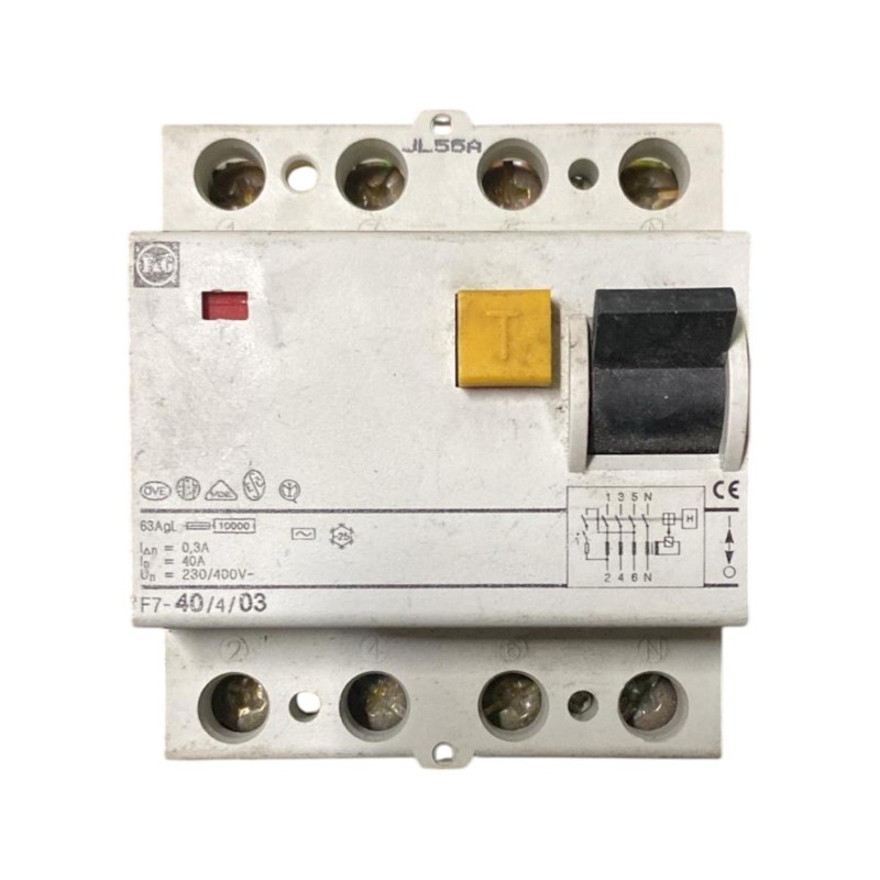 Interruttore differenziale salvavita modello F&G F7-40/4/03 40A