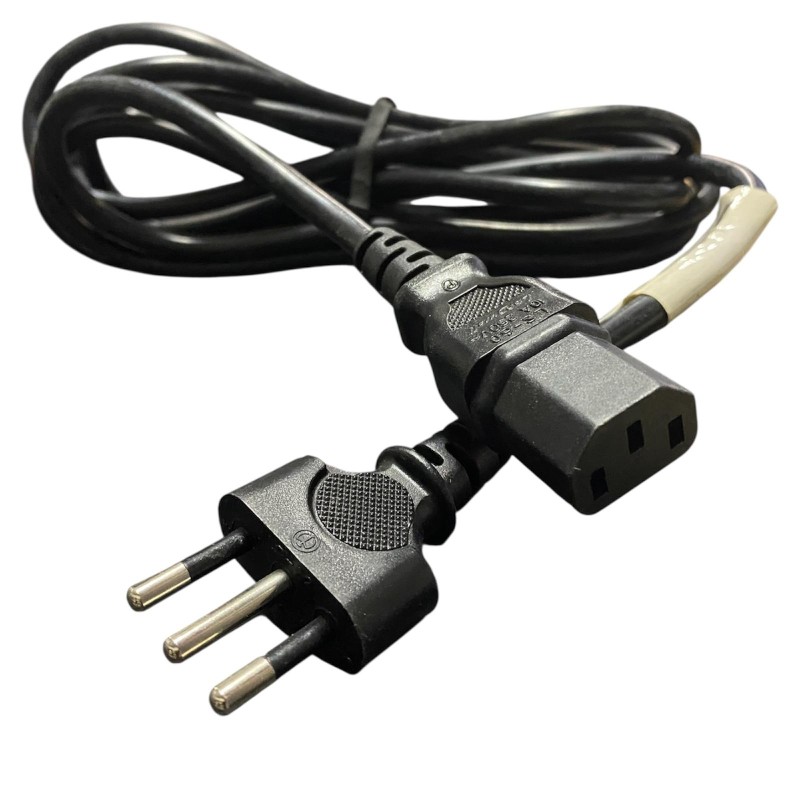 Prolunga Cavo Alimentazione Tripolare 3 Poli C13 2,70mt Spina Ita