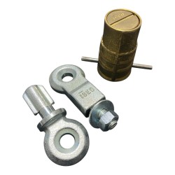 GRUPPO FISSAGGIO SERRANDE AVVOLGIBILI ISEO 004907 SERRATURA LUCCHETTO CHIUSURA