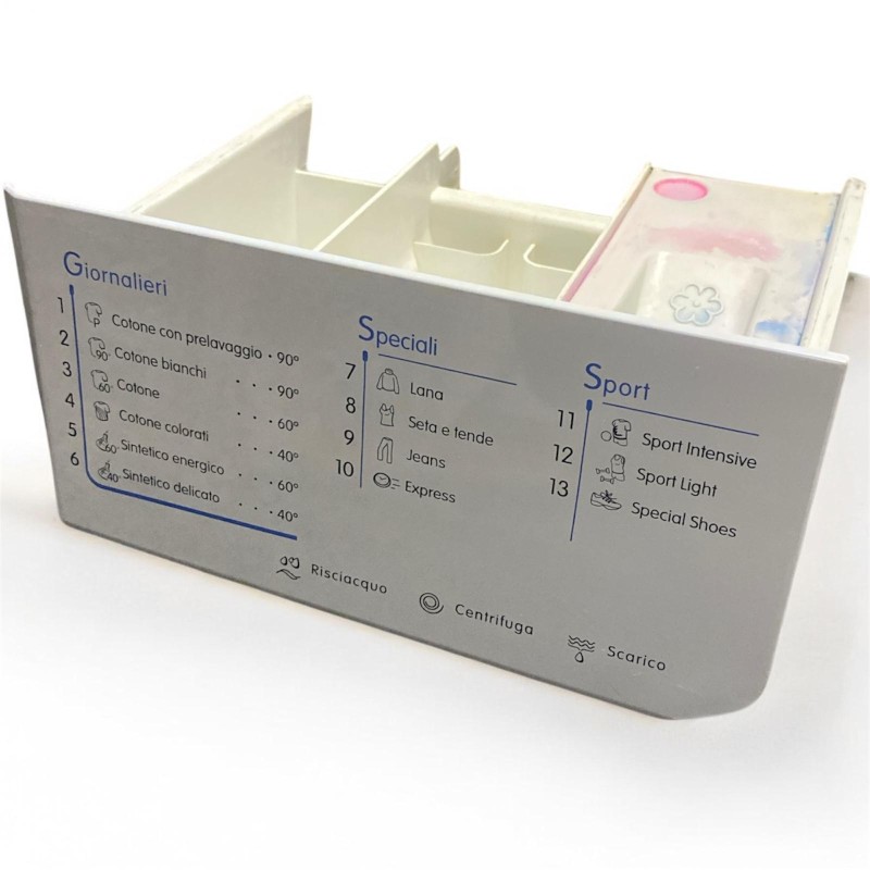 CASSETTO VASCHETTA DETERSIVO PER LAVATRICE INDESIT IWC 5105 B