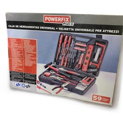 POWERFIX Valigetta utensili vari 59 Pz.