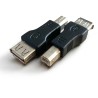 Connettore adattatore 2.0 da USB femmina di tipo A a USB maschio di tipo B, Nero