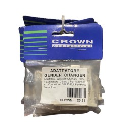 ADATTATORE GENDER CHANGER D-Sub 9 Poli Femmina DB 25 Poli Femmina