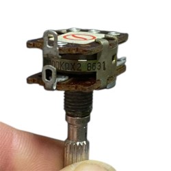 POTENZIOMETRO LOGARITMICO 20AM 100KΩ X2 8631