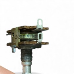 POTENZIOMETRO LOGARITMICO 20AM 100KΩ X2 8631