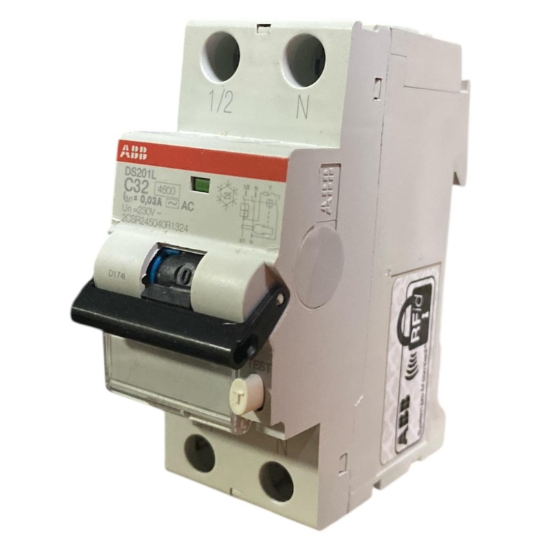INTERRUTTORE DIFFERENZIALE MAGNETOTERMICO DS201LC32AC30 1P+N AC C32 30M