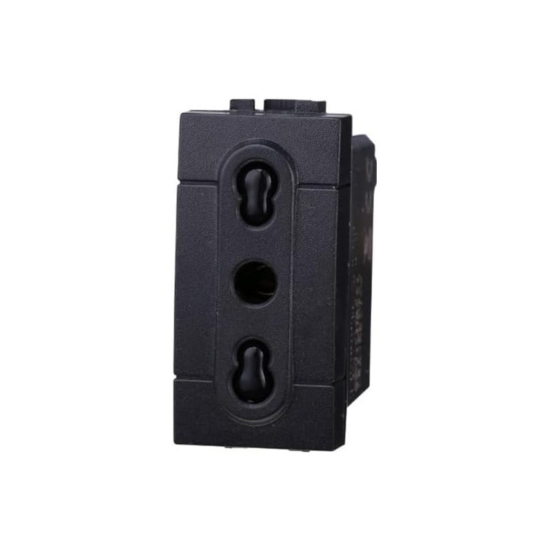 Bticino living Presa 2P+T bipasso scuro antracite L4180