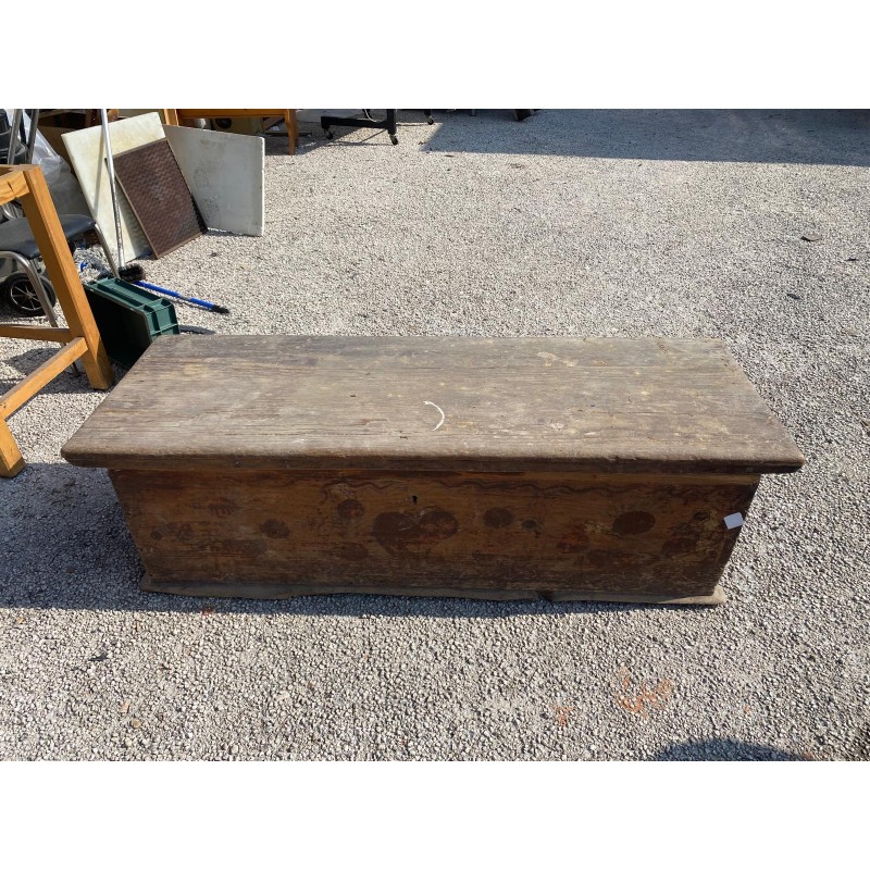 Antica Cassapanca Rustica in Legno – Da restaurare